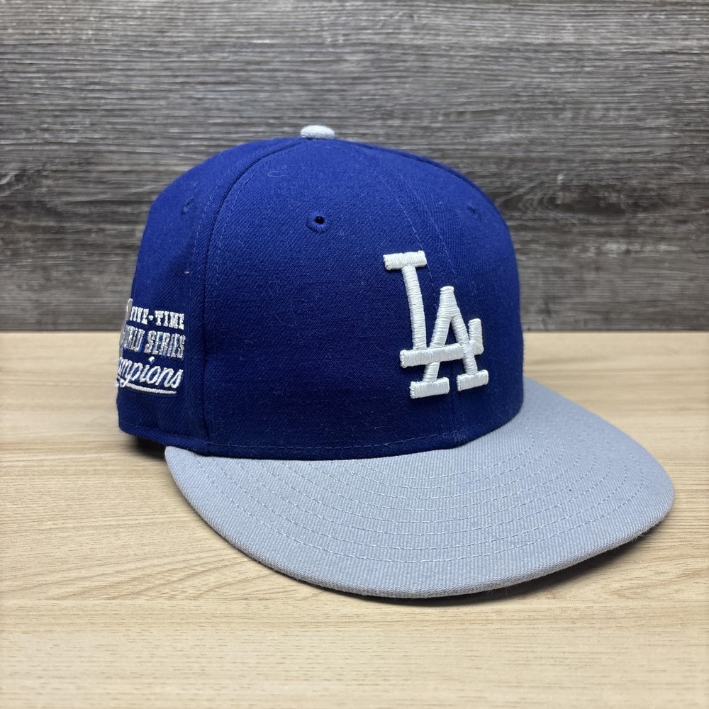 Los Angeles Dodgers Hat Cap Snap Back Mens Blue Gray MLB Baseball New Era 9FIFTY